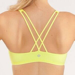 lululemon athletica Vibrant Yellow Sports Bra size 4